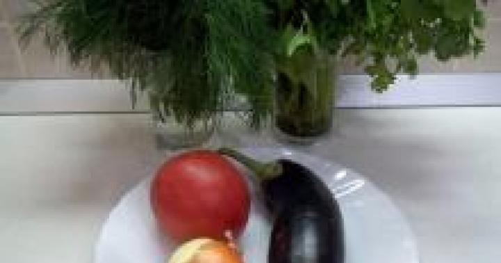 Šalát s baklažánom a paradajkami: zlaté recepty s fotografiami